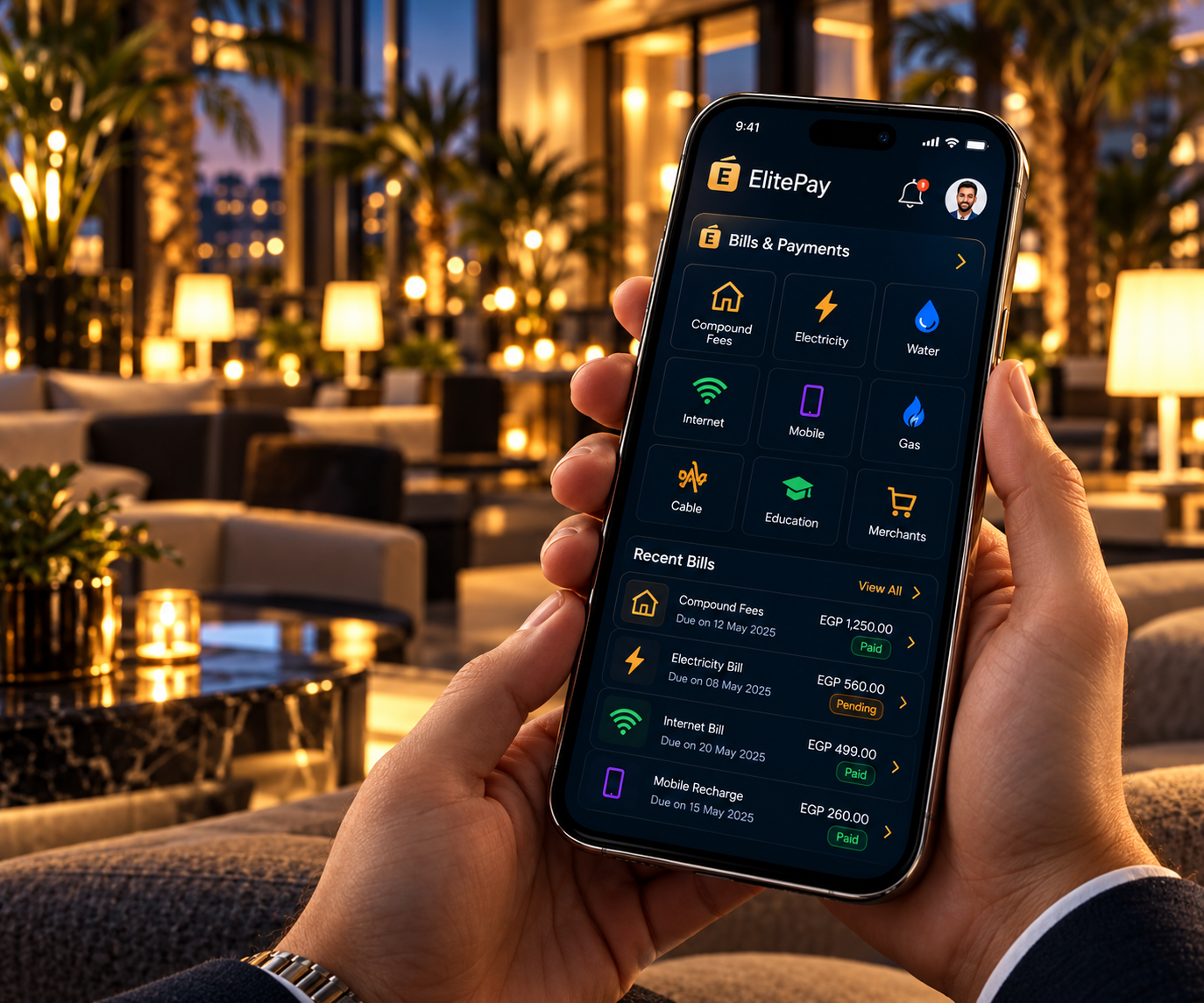 Illustrative preview: Wallet and payment features